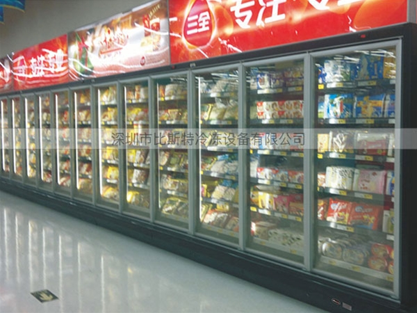 河源超市冷冻玻璃展示立柜